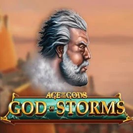 Age Of The Gods: God of Storms online game logo by Playtech on x3-bet.at