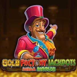 Gold Factory Jackpots Mega Moolah slot icon by Aurum Signature Studios, available at X3bet casino