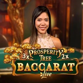 Official Live Casino logo: Prosperity Tree Baccarat by Evolution at X3bet casino
