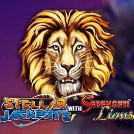 Stellar Jackpots with Serengeti Lions logo by Lightning Box Game X3bet casino